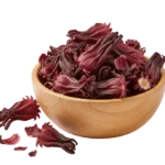 Hibisco Rico em antioxidantes, ajuda a reduzir retenção de líquidos e o inchaço.